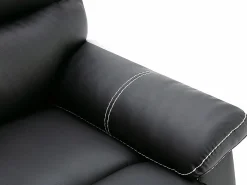 Sillón relax de piel sintética negra 5 niveles de inclinación CANBY^Vente-unique Hot