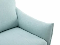 Sillón relax eléctrico de tela azul claro estilo contemporáneo MODOC^Vente-unique Online