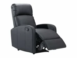 Vente-unique Sillón Relax|Sillón relax manual de piel sintética de color - ISAO