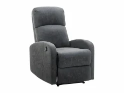 Sillón relax manual de tela color antracita ISAO Barato^Vente-unique Hot