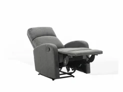 Sillón relax manual de tela color antracita ISAO Barato^Vente-unique Hot