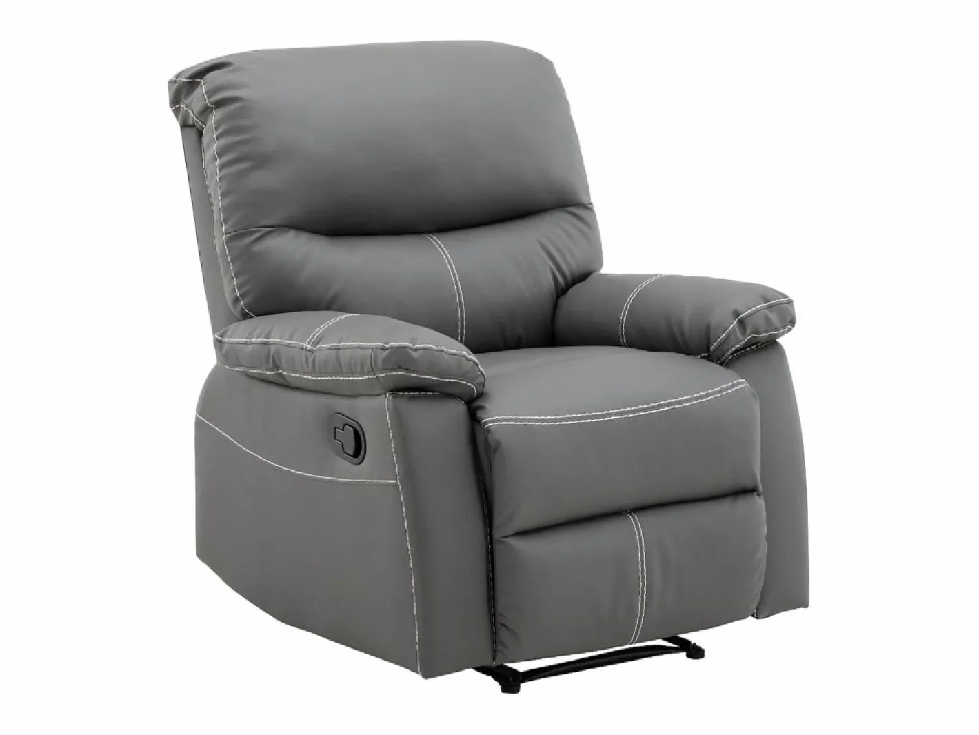 Sillón relax mecánico de piel sintética CANBY^Vente-unique Discount