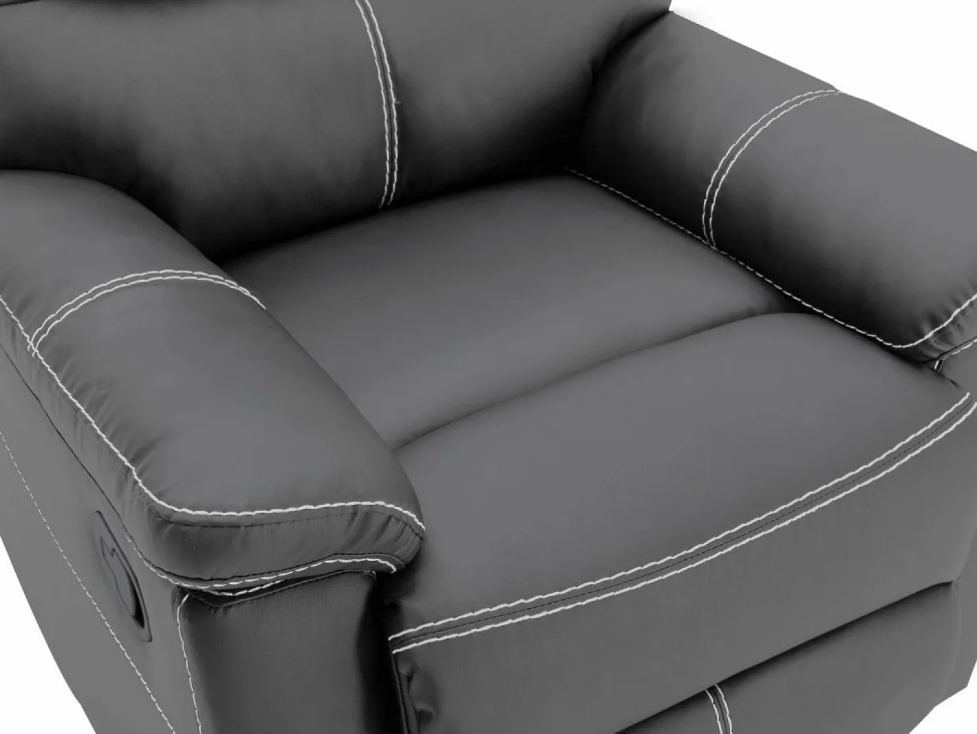 Sillón relax mecánico de piel sintética CANBY^Vente-unique Discount