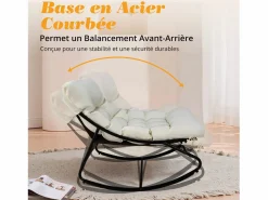 Sillón relax, tumbona de jardín reversible, chaise longue de balcón en acero, 2 plazas con reposapiés,^ Discount