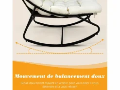 Sillón relax, tumbona de jardín reversible, chaise longue de balcón en acero, 2 plazas con reposapiés,^ Discount