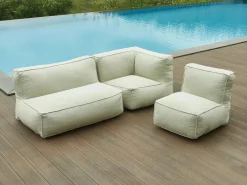 MYLIA Sillón|Sillón rinconera de jardín en tela bouclé - - NOUMARA de