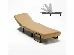 Sillón Sofá cama plegable individual de tela Deborah -^Le roi du relax Online