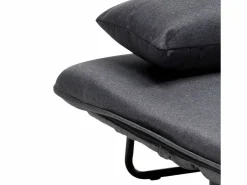Le roi du relax Sillón Sofá cama plegable individual de tela Deborah - Gris Hot