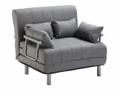 Le roi du relax Sillón Sofá Cama Plegable Reposabrazos de tela Deborah Twin Dos Plazas - Gris Online