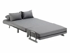 Le roi du relax Sillón Sofá Cama Plegable Reposabrazos de tela Deborah Twin Dos Plazas - Gris Online