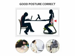 Silla De Oficina|Sillón SucceBuy Silla Ergonómica de Rodillas Taburete de Madera de Balanceo para Oficina y Hogar, Promoviendo una Buena Postura