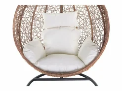 Miliboo Sillón suspendido huevo resina color natural MOJO Blanco Sale