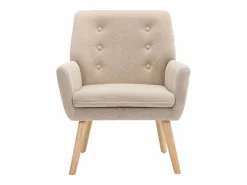 Sillón tapizado de tela de color . Estilo escandinavo. SERINO^Vente-unique Best