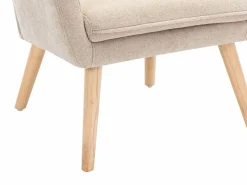 Sillón tapizado de tela de color . Estilo escandinavo. SERINO^Vente-unique Best