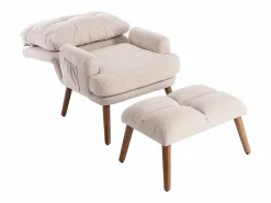ModernLuxe Sillón Relax|Sillón vonvertible con reposapiés y respaldo regulable -