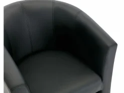 Sillón y puf tapizados en estilo clásico intemporal JOVANA^Vente-unique New