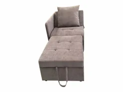 Hauss Spole Sillón/sofá cama convertible - Respaldo regulable - Tejido de lino Gris Outlet