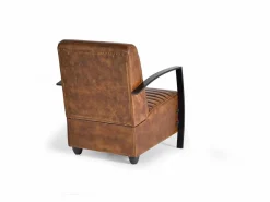 Sillon de estilo industrial en piel natural^Giner y colomer Sale