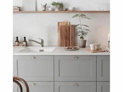 Essebagno Grifo De Cocina|Silo mezclador para fregadero estilo acero inoxidable