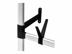 vidaxl Mueble Perchero|Sistema de armario telescópico con barras y estante aluminio