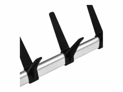 vidaxl Mueble Perchero|Sistema de armario telescópico con barras y estante aluminio