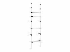 Sistema de armario telescópico con estantes aluminio^vidaxl Hot