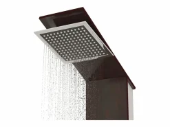 Helloshop26 Sistema de ducha de cristal para baño interior marrón de 127 cm 02_0003122 Transparente