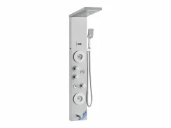 Sistema de Torre de Panel de Ducha SucceBuy, 6 Modos, LED y Pantalla Digital, Acero Inoxidable con Efecto de Lluvia Plateado Best
