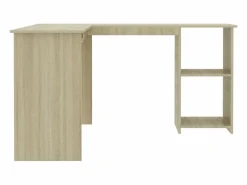 Garden Furniture Escritorio Rinconero|Skive Escritorio forma de L madera contrachapada roble 120x140x75 cm