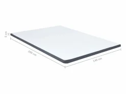 vidaxl Sobrecolchón para cama box spring 200x140x5 cm suavidad media Sale