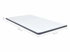 vidaxl Sobrecolchón|Sobrecolchón para cama box spring 200x120x5 cm suavidad media