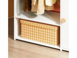 Armario Infantil con 2 Estantes y 1 Puerta 94x35x110 cm KMB110-W ES^Sobuy