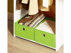 Armario Infantil con Perchero y Cajas, Estantería para Ropa^Sobuy Best