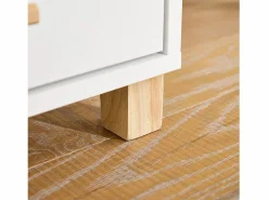 ASK07-WN Aparador de Oficaina Soporte para Impresora con 1 Puerta y 3 cajones^Sobuy Online