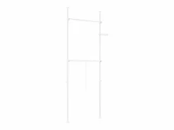 Sobuy Burro Para Ropa|Perchero Telescópico de Pie 27x76.99x103cm Funcional FRG109-II-W