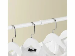 Sobuy Burro Para Ropa|Perchero Telescópico de Pie 27x76.99x103cm Funcional FRG109-II-W