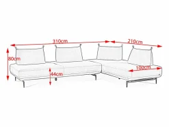 Kawola Sillón Escandinavo|Sofá - tela tejida - CANE