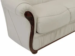 Vente-unique Sofá De Piel|Sofá 3 plazas 100% cuero de búfalo color DAPHNE