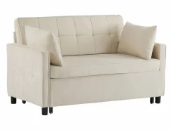 Sofá Relax|Sofá 2 plazas - Sofá de salón con respaldo regulable y función cama nido - 2 cojines y reposabrazos - chenilla