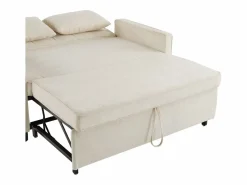 Sofá Relax|Sofá 2 plazas - Sofá de salón con respaldo regulable y función cama nido - 2 cojines y reposabrazos - chenilla