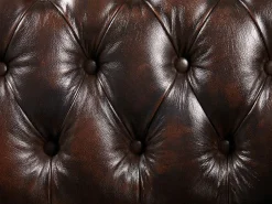 LINEA SOFA Todos Los Sofás|Sofás Chesterfield|Sofá 3 plazas chesterfield 100% piel marrón BRENTON