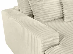 Sofá 4 plazas con asiento profundo de pana en color CALAZO^Vente-unique New