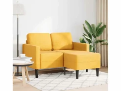 Sofá 2 plazas con chaise longue en forma L claro 125cm^vidaxl Outlet
