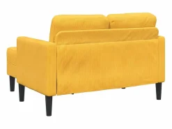 Sofá 2 plazas con chaise longue en forma L claro 125cm^vidaxl Outlet