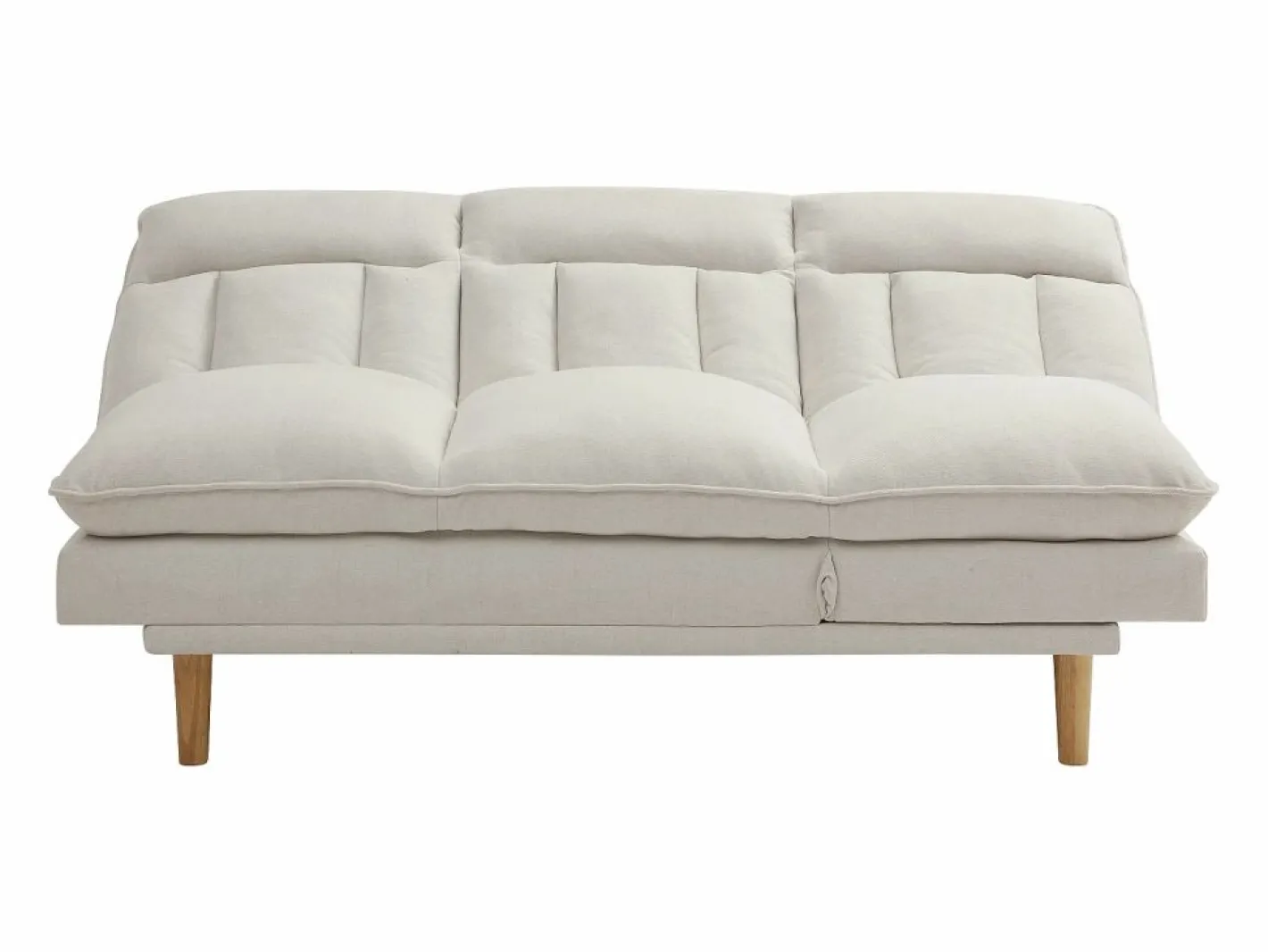 Vente-unique Sofá 3 plazas convertible clic-clac en tela PALOBU Beige Outlet
