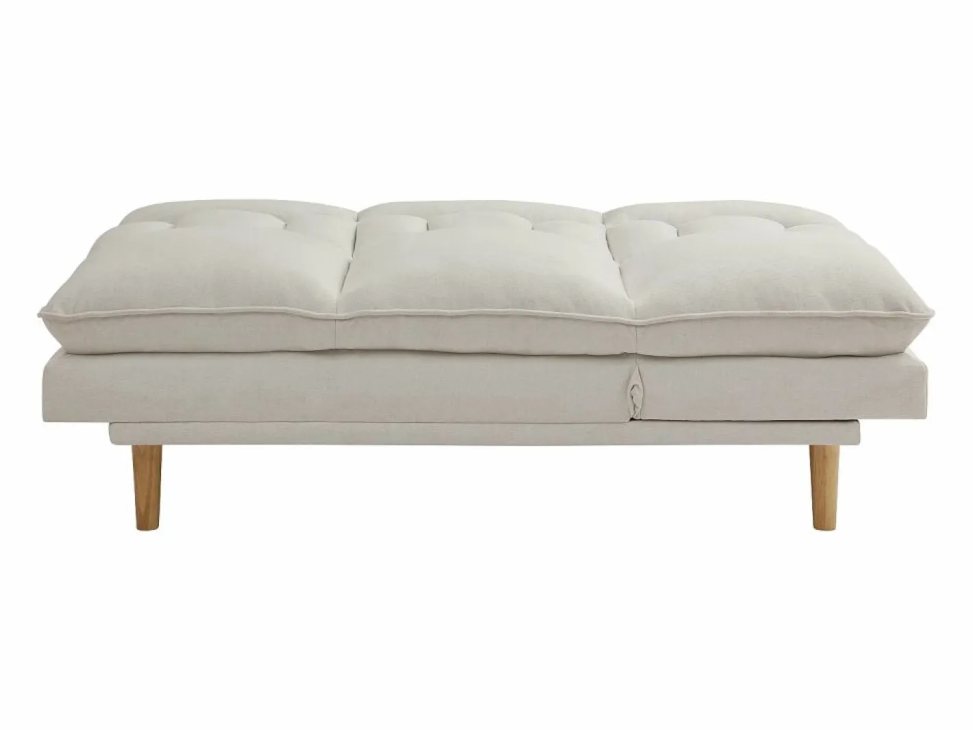 Vente-unique Sofá 3 plazas convertible clic-clac en tela PALOBU Beige Outlet
