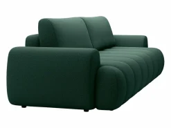 Sofá 4 plazas convertible en tejido verde abeto FRIDORA^Vente-unique Discount