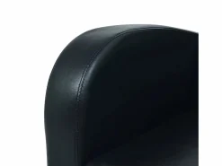 Clicnbuy Sofá 3 plazas cuero artificial Negro Best