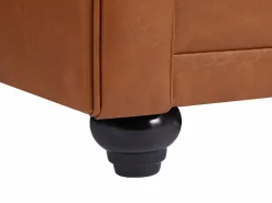 Sofá 2 plazas de piel de vaca color CHESTERFIELD^Vente-unique Hot