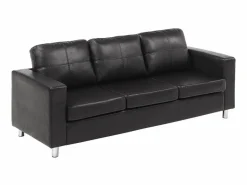 Sofá 3+2+1 plazas de piel sintética en ACKLEY^Vente-unique New